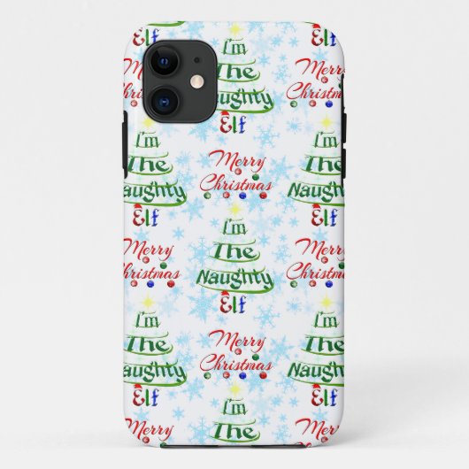 メリーおもしろいクリスマスホリデーいけな小妖精や小人 Case-Mate iPhoneケース (裏面)