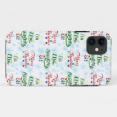 メリーおもしろいクリスマスホリデーいけな小妖精や小人 Case-Mate iPhoneケース (裏面(横))