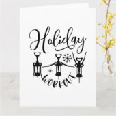 メリーおもしろいクリスマスホリデートレーニング カード (黄色い花)