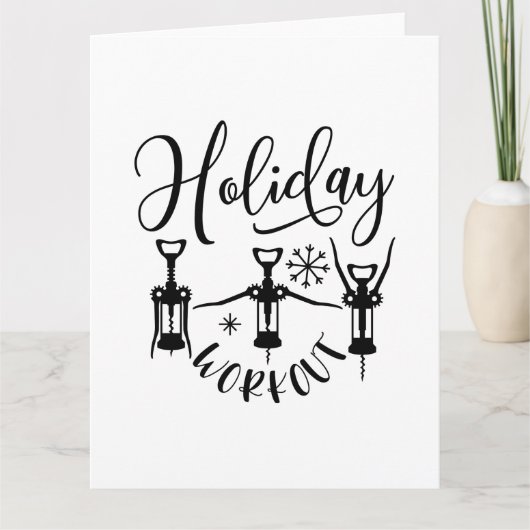 メリーおもしろいクリスマスホリデートレーニング カード (正面)