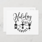 メリーおもしろいクリスマスホリデートレーニング シーズンポストカード (正面/裏面)