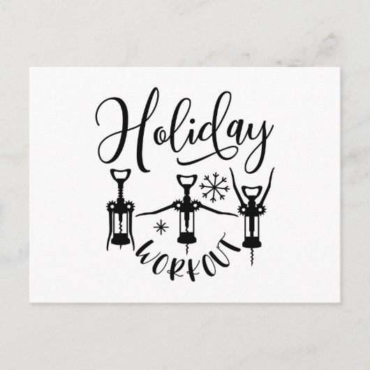 メリーおもしろいクリスマスホリデートレーニング シーズンポストカード (正面)