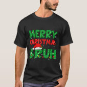 メリーおもしろいクリスマスミームおもしろいことわざボーイズ Tシャツ (正面)