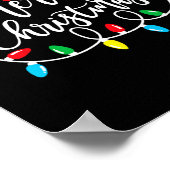 メリーおもしろいクリスマスライトクリスマスファミリーメンズ ポスター (角)