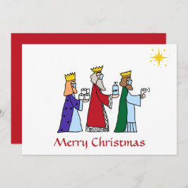 メリーおもしろいクリスマス三王国王挨拶 シーズンカード