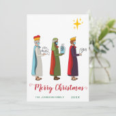 メリーおもしろいクリスマス三王国王挨拶 シーズンカード (スタンド正面)
