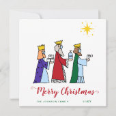 メリーおもしろいクリスマス三王国王挨拶 シーズンカード (正面)