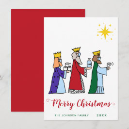 メリーおもしろいクリスマス三王国王挨拶 シーズンカード