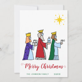 メリーおもしろいクリスマス三王国王挨拶 シーズンカード