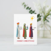メリーおもしろいクリスマス三王国王挨拶 ポストカード (スタンド正面)