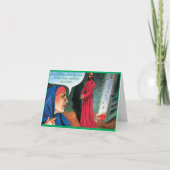 メリーおもしろいクリスマス生まれカード – 納屋 カード (正面)