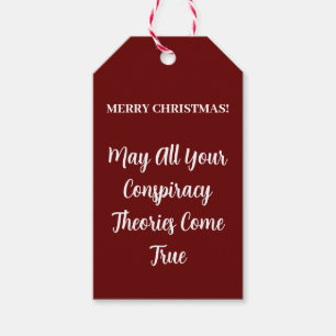 メリーおもしろいクリスマス陰謀理論ギフトラベル ギフトタグ