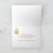 メリーおもしろいクリスマス雪だるまユーモア カード (内部)