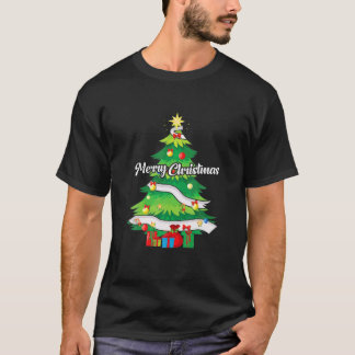 メリーおもしろいクリスマス2021ツリーオーナメント男性女性 Tシャツ