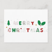 メリーおもしろいクリスマス・ホリデー葉書 シーズンポストカード (正面)