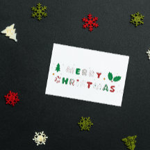 メリーおもしろいクリスマス・ホリデー葉書