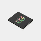 メリーおもしろいクリスマスHO HO HO TURTLE Santa ポストイット (アングル)