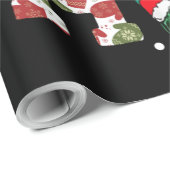 メリーおもしろいクリスマスHO HO HO TURTLE Santa ラッピングペーパー (ロールコーナー)