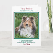 メリーおもしろいス最高のドッグパパEver Dog Photo シーズンカード (正面)