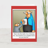 メリーおもしろい・クリスマス・ユーモア・グリーティング・カード シーズンカード (正面)