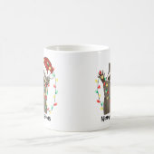 メリーおもしろい・クリスマス・ラクーン コーヒーマグカップ (中央)