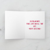 メリーおよびどんな皮肉なクリスマスの休日カード シーズンカード (内部)