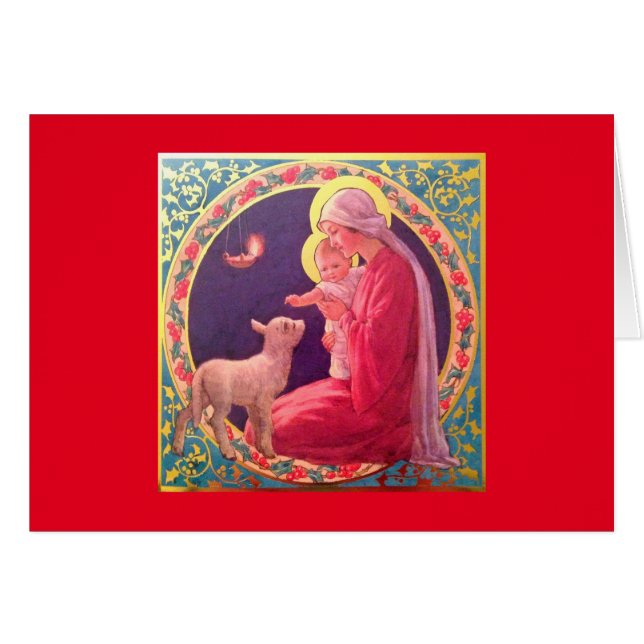 メリーおよびベビーイエス・キリスト (正面横)