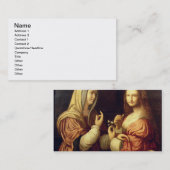 メリーおよびマーサ(パネルの油) 名刺 (正面/裏面)