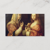 メリーおよびマーサ(パネルの油) 名刺 (裏面)