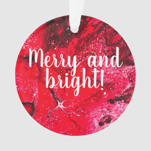 メリーおよび明るいです オーナメント (正面)
