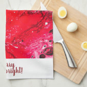 メリーおよび明るいです キッチンタオル (四つ折り)