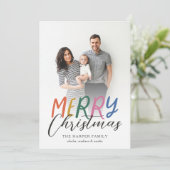 メリーお洒落カラフルクリスマスのフルフォト シーズンカード (スタンド正面)