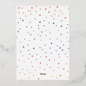 メリーお洒落カラフルクリスマスのフルフォト 箔シーズンカード (裏面)