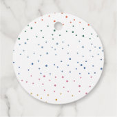 メリーお洒落カラフルクリスマス新年おめでとう フェイバータグ (裏面)