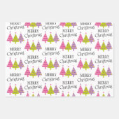 メリーお洒落クリスマスの木 ラッピングペーパーシート (正面)