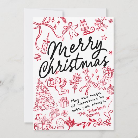 メリーお洒落クリスマスカード シーズンカード (正面)