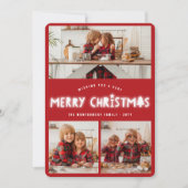 メリーお洒落クリスマスグローモダンシック3写真 シーズンカード (正面)