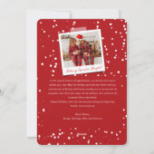 メリーお洒落クリスマスグローモダンシック3写真 シーズンカード (裏面)