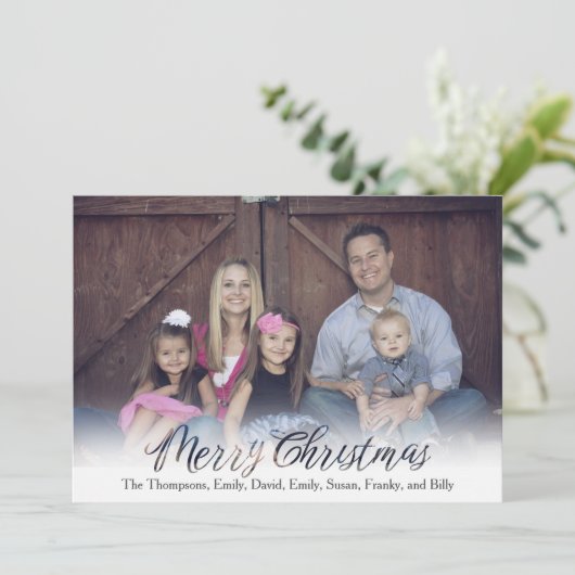 メリーお洒落クリスマスフォトカード1枚の写真 シーズンカード (スタンド正面)