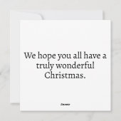 メリーお洒落クリスマスホリデーリース シーズンカード (裏面)