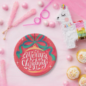 メリーお洒落クリスマス |クリスマス ペーパープレート (パーティー)