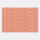 メリーお洒落・クリスマス新年 ラッピングペーパーシート (正面)