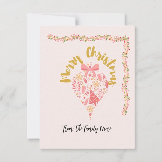 メリーお洒落・クリスマス・グリーティング・カード シーズンカード (正面)