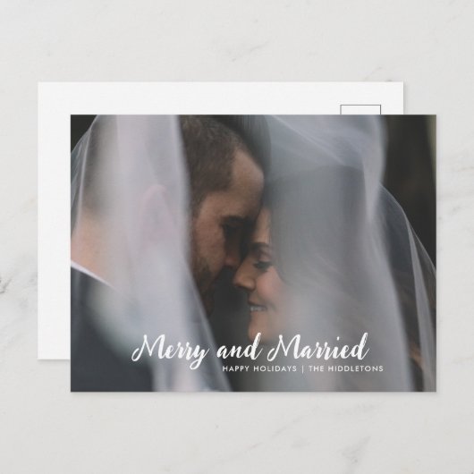 メリーお結婚した連さんの結婚写真 シーズンポストカード (正面/裏面)