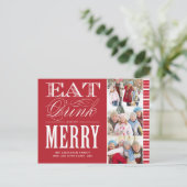 メリーがと縞で飾ります%PIPE%の休日の写真の郵便はがきをあって下さい シーズンポストカード (スタンド正面)