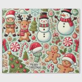 メリーすてきクリスマス ラッピングペーパー (フラット)