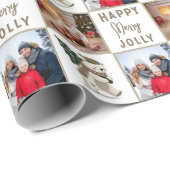 メリーすてきPolar Bear Family 2写真クリスマス ラッピングペーパー (ロールコーナー)