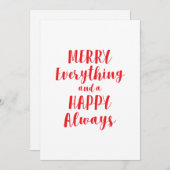 メリーすべておよび幸せ常に シーズンカード (正面/裏面)