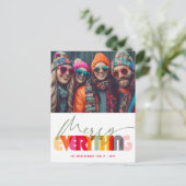 メリーすべてカラフルな休日の写真の郵便はがき シーズンポストカード (スタンド正面)