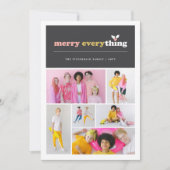 メリーすべてクリスマスの休日の写真カード シーズンカード (正面)